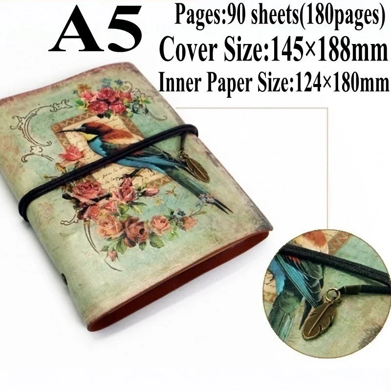 Vintage Leather Journal Notebook - Buku catatan Vintage Mini buatan tangan