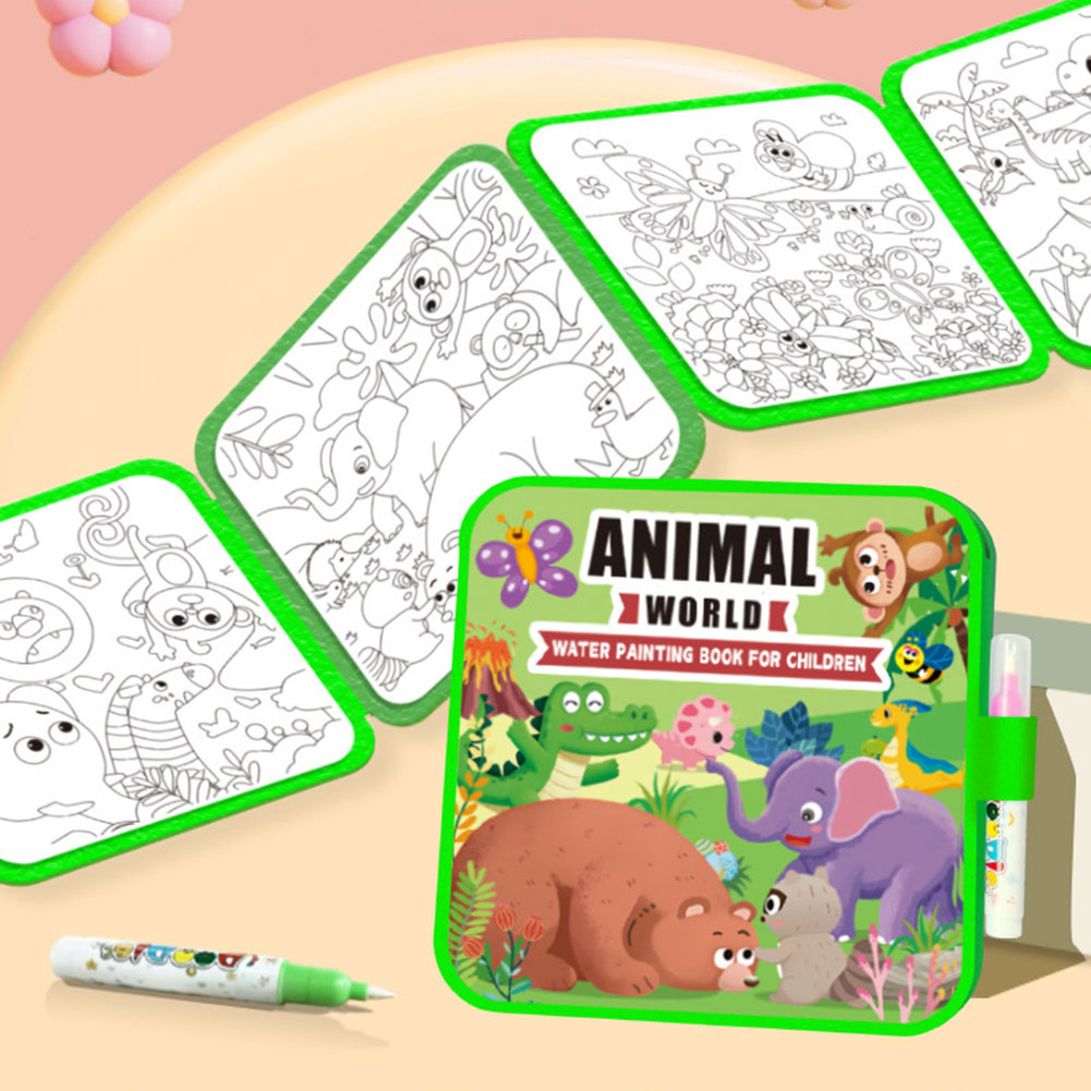Reusable Water Magic Coloring Book - Kids Magics Water Coloring Books Reusable