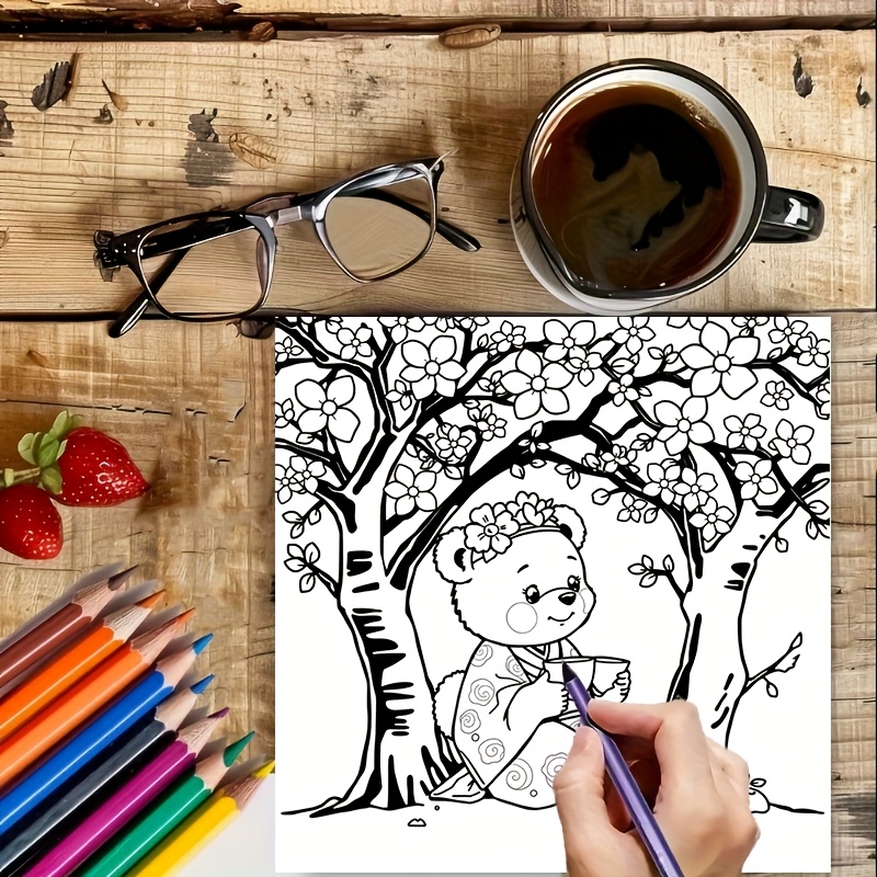 28 Halaman Buku Mewarnai Berua - Adult Coloring Book Stress Relief ulasan dan harga