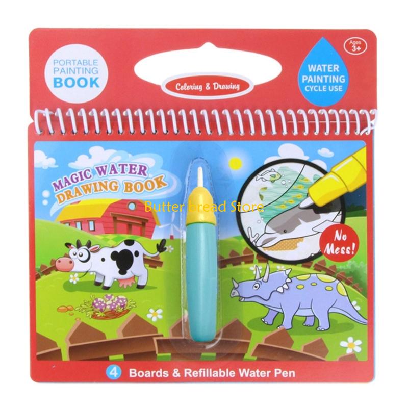 W89C Buku Menggambar Air Ajaib - Reusable Water Magic Coloring Book ulasan dan harga