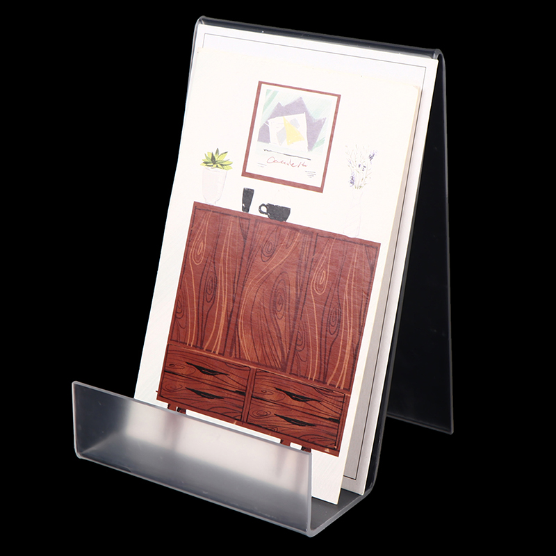 1 Buah Tempat Pajangan Buku Ak - Clear Acrylic Book Stand Holder ulasan dan harga