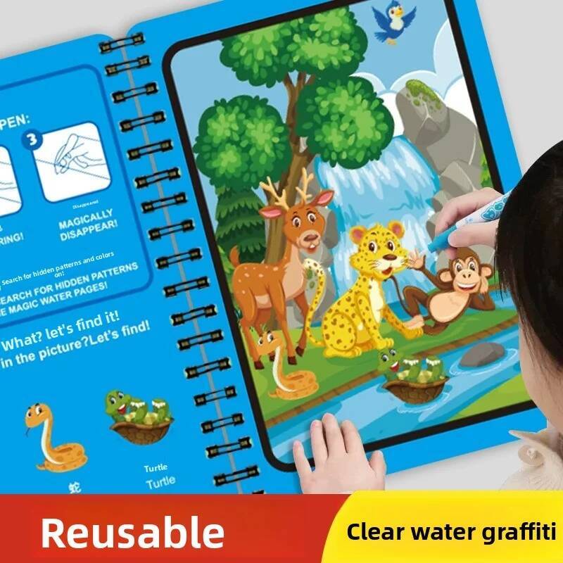 Mainan Montessori Buku Gambar  - Reusable Water Magic Coloring Book ulasan dan harga