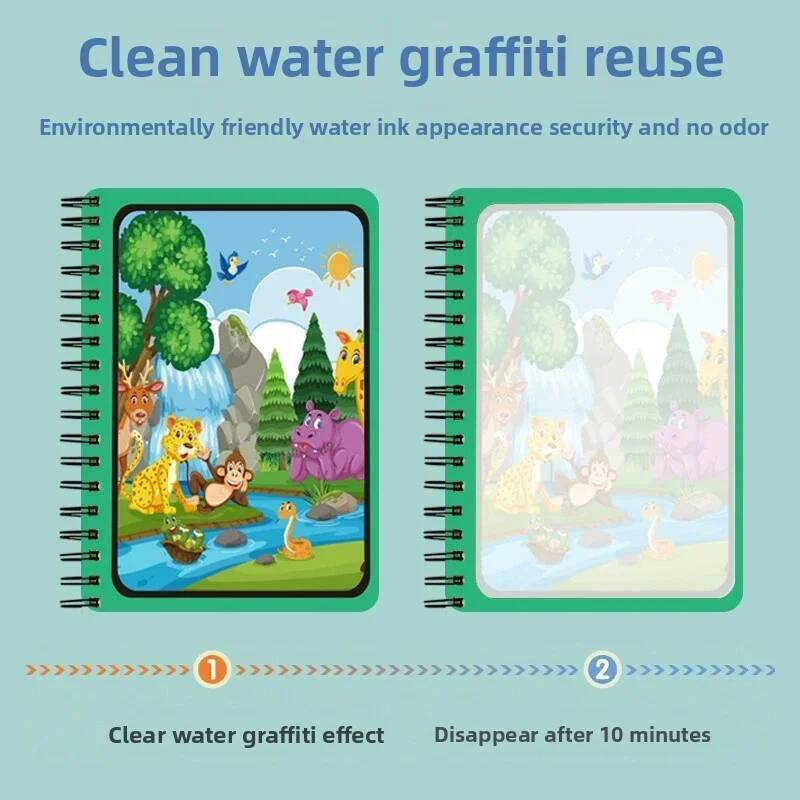Mainan Montessori Buku Gambar  - Reusable Water Magic Coloring Book ulasan dan harga