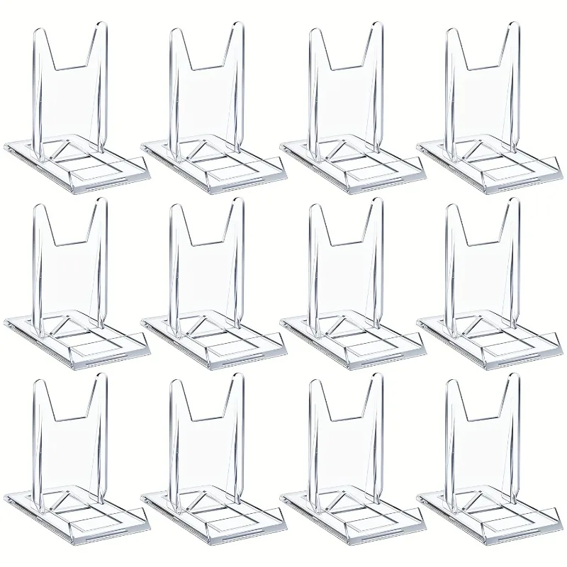 5/12 buah Stand Display Akrili - Clear Acrylic Book Stand Holder ulasan dan harga
