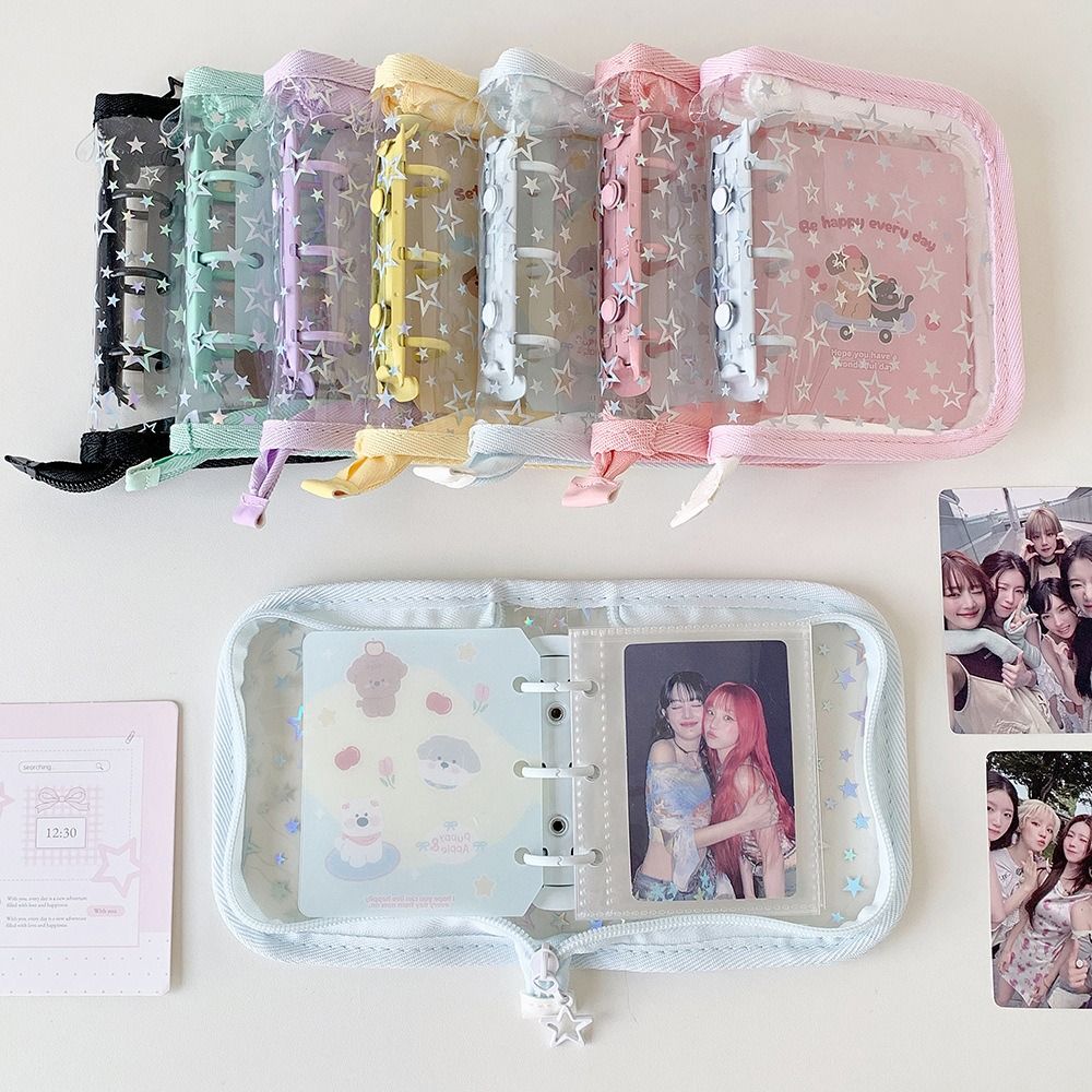 1pc Binder Kartu A8 PVC Portab - Kpop Photo Card Binder 3 Inch ulasan dan harga