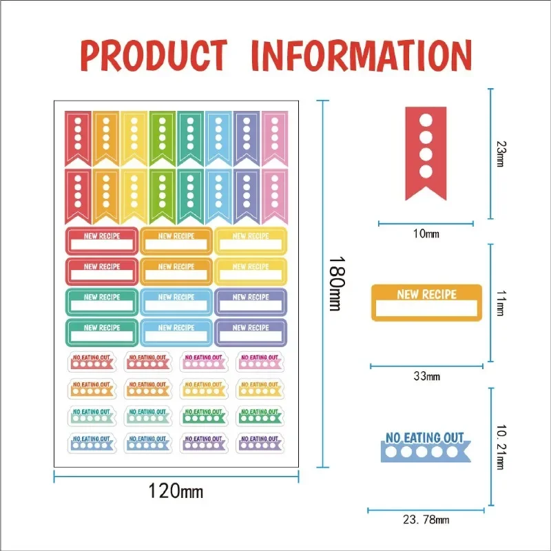 Stiker Perencanaan Makanan Sti - Stationery Books ulasan dan harga