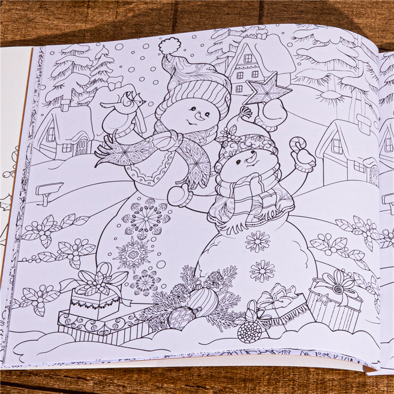 Buku Mewarnai Musim Dingin Aja - Adult Coloring Book Stress Relief ulasan dan harga