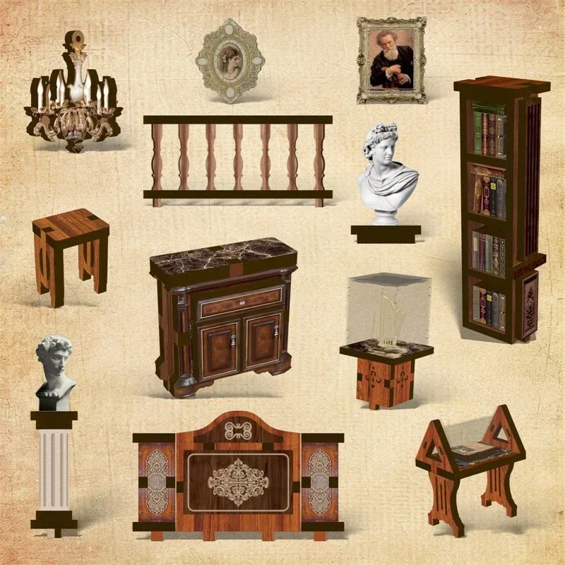 Rak Buku Dekorasi Rumah Bergay - Diy Wooden Book Nook Kit Shelf Insert ulasan dan harga