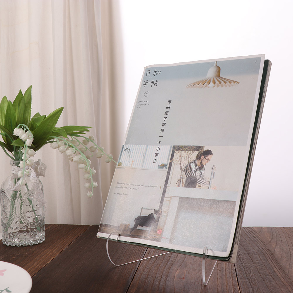Penyangga Tablet Akrilik, Dudu - Clear Acrylic Book Stand Holder ulasan dan harga