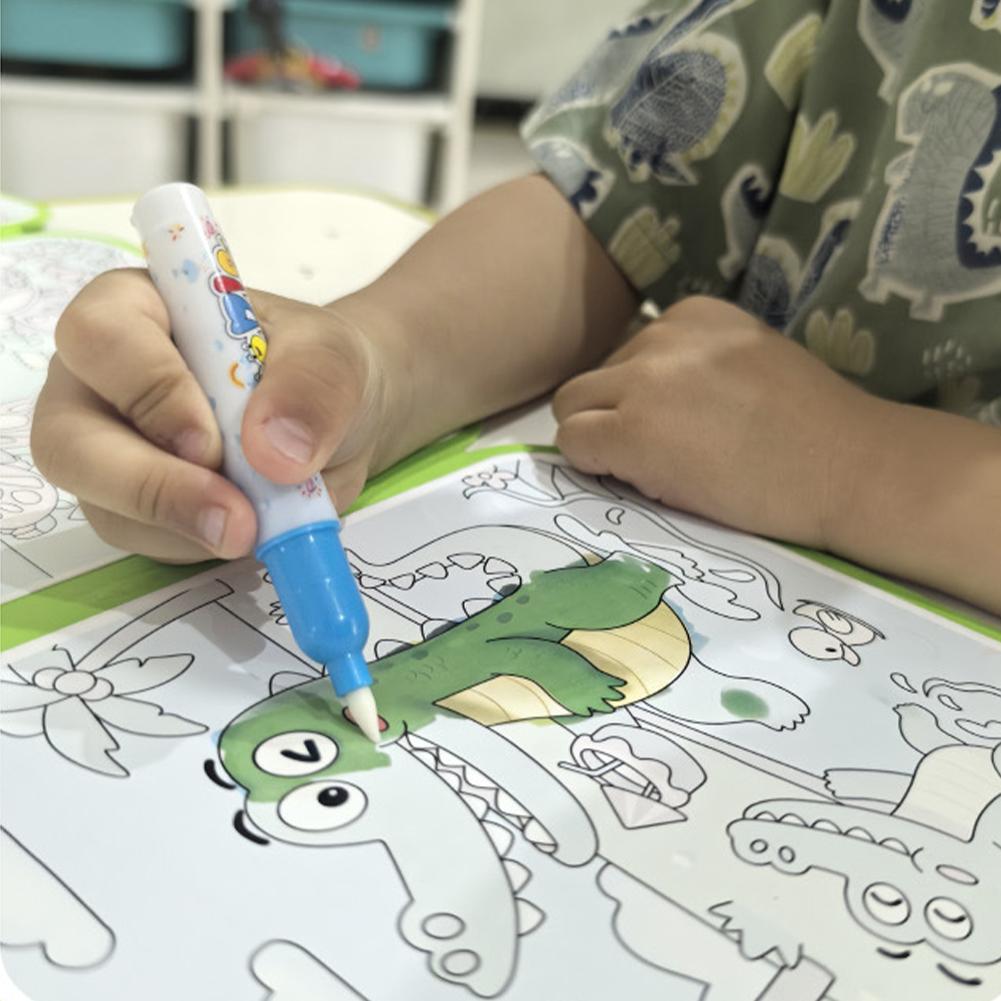 Buku Lukisan Air Lipat untuk A - Reusable Water Magic Coloring Book ulasan dan harga