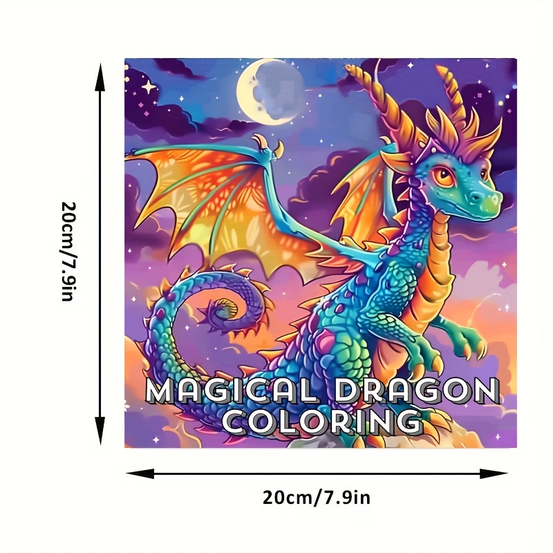 1 buku mewarnai naga ajaib unt - Adult Coloring Book Stress Relief ulasan dan harga