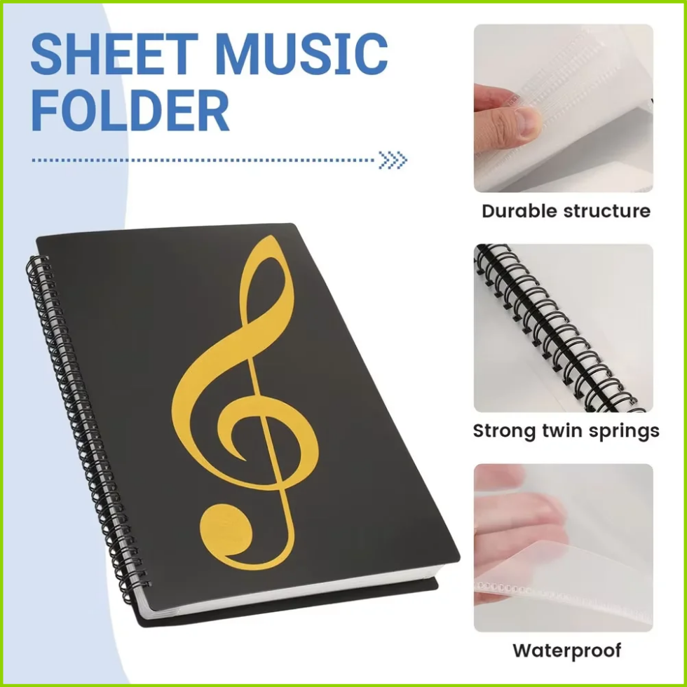 Folder Musik Piano Fleksibel 4 - Blank Sheet Music Notebook ulasan dan harga