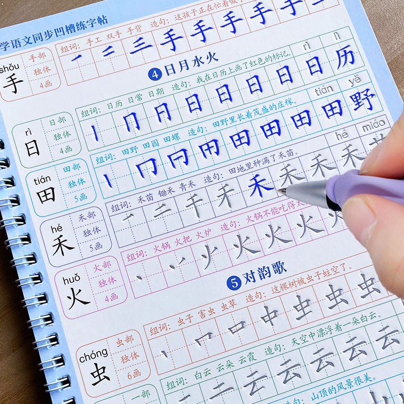 Buku Tulis Anak-anak Belajar M - Chinese Calligraphy Practice Book ulasan dan harga