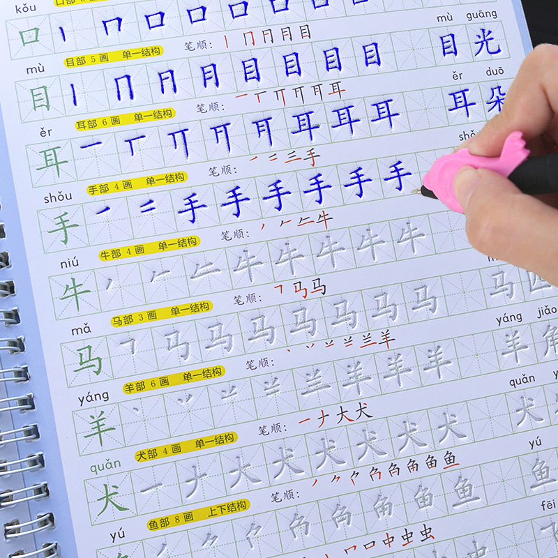 Buku Tulis Anak-anak Belajar M - Chinese Calligraphy Practice Book ulasan dan harga